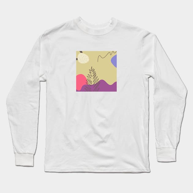 Botanical Abstracts #9 Long Sleeve T-Shirt by Danny Afy